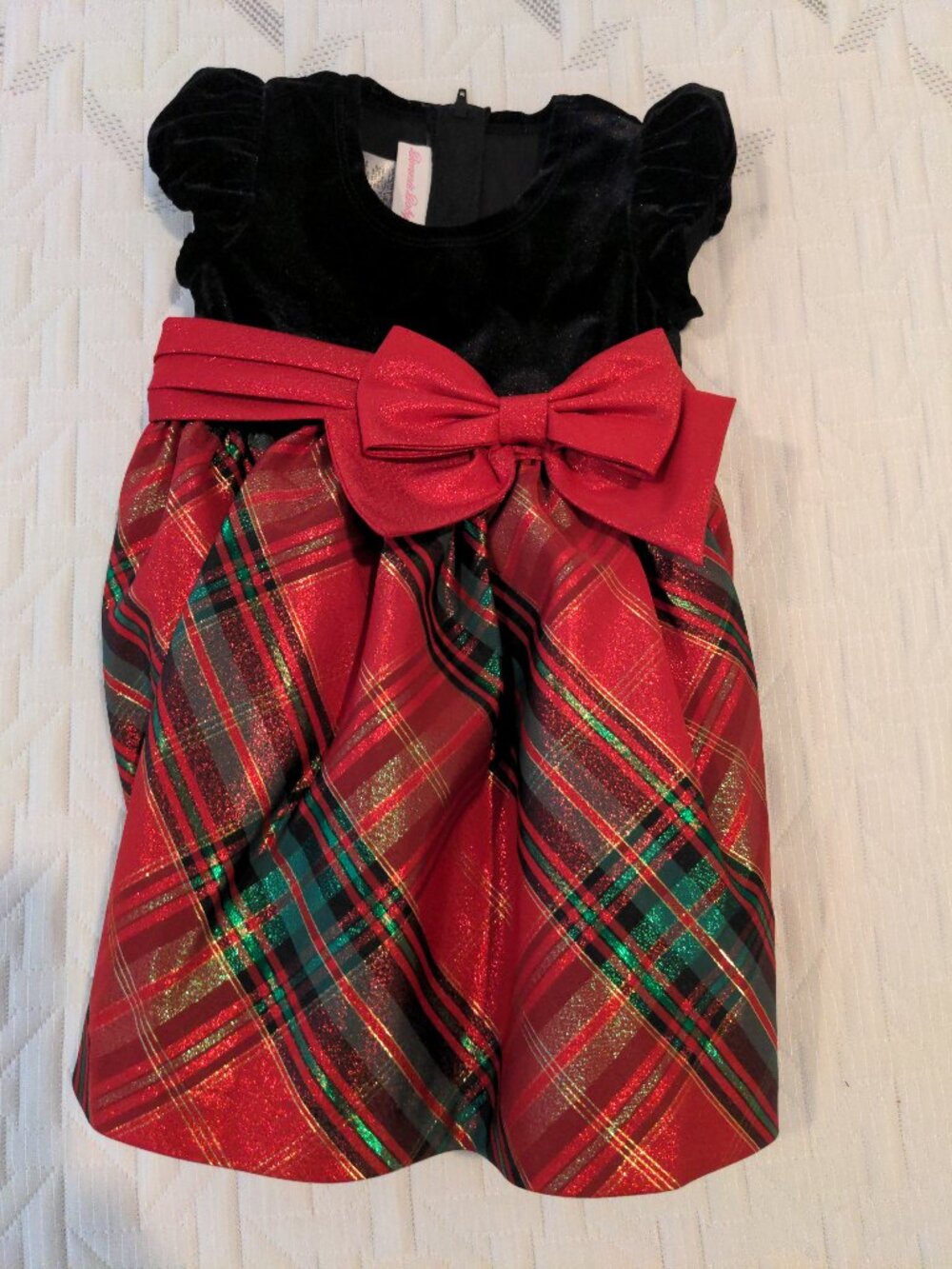 Bonnie Baby Girl's Christmas/Holiday Dress